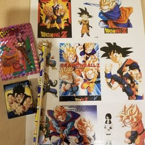 vintage dragon ball sticker, pencil, eraser